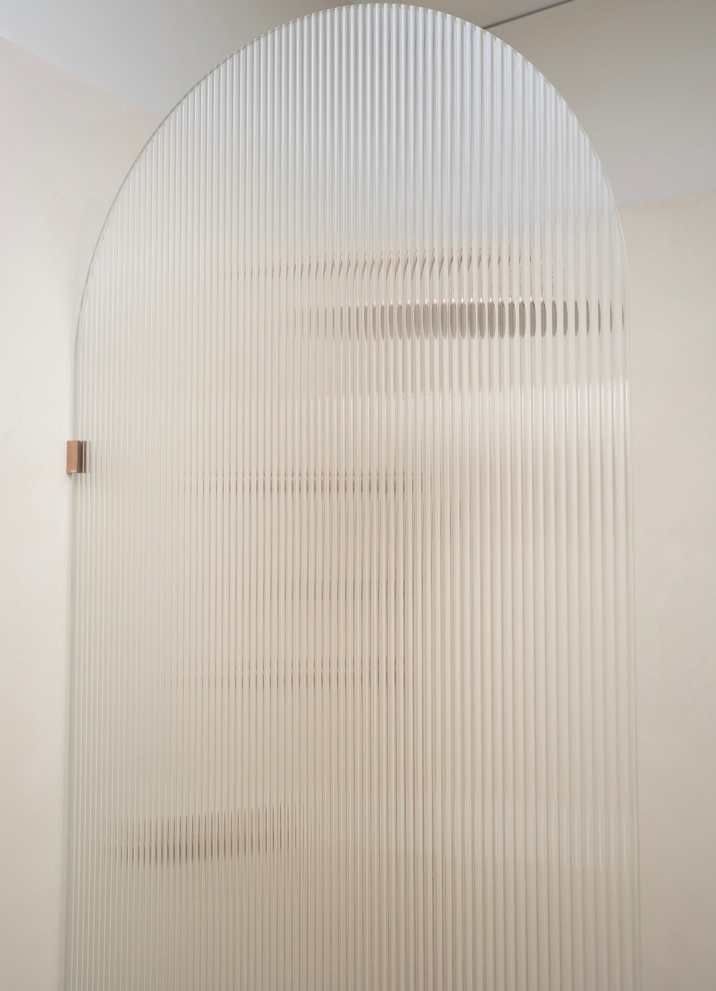 Custom Fluted Glass Shower Screen
