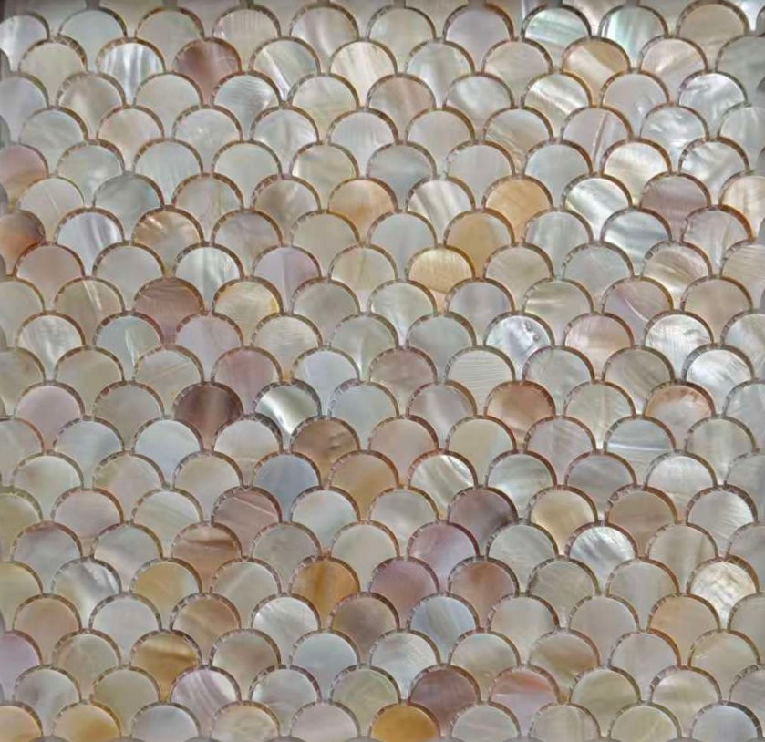 SEASHELL NATURAL FISHSCALE 25MM CHIPSIZE 25X25X2MM