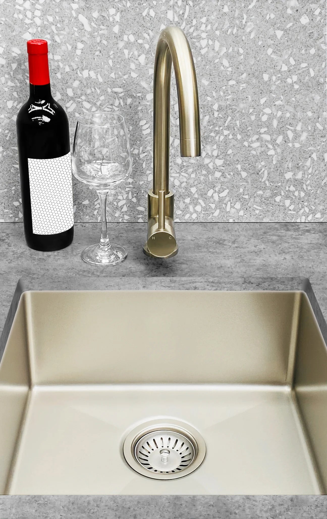 MEIR LAVELLO KITCHEN SINK - SINGLE BOWL 380 X 440