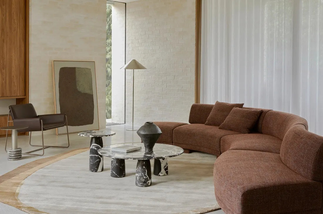 Puddle Coffee Table - Nero Marble
