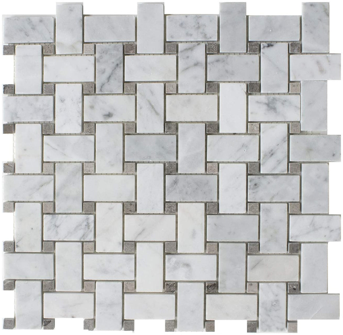 BASKETWEAVE CARRARA + CINDERELLA GREY DOT