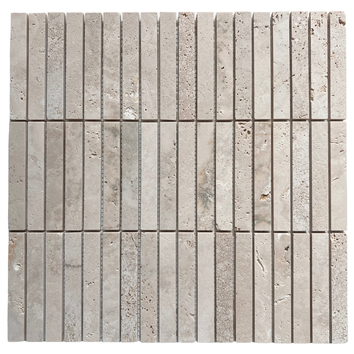 ITALIAN WHITE TRAVERTINE STACK HONED