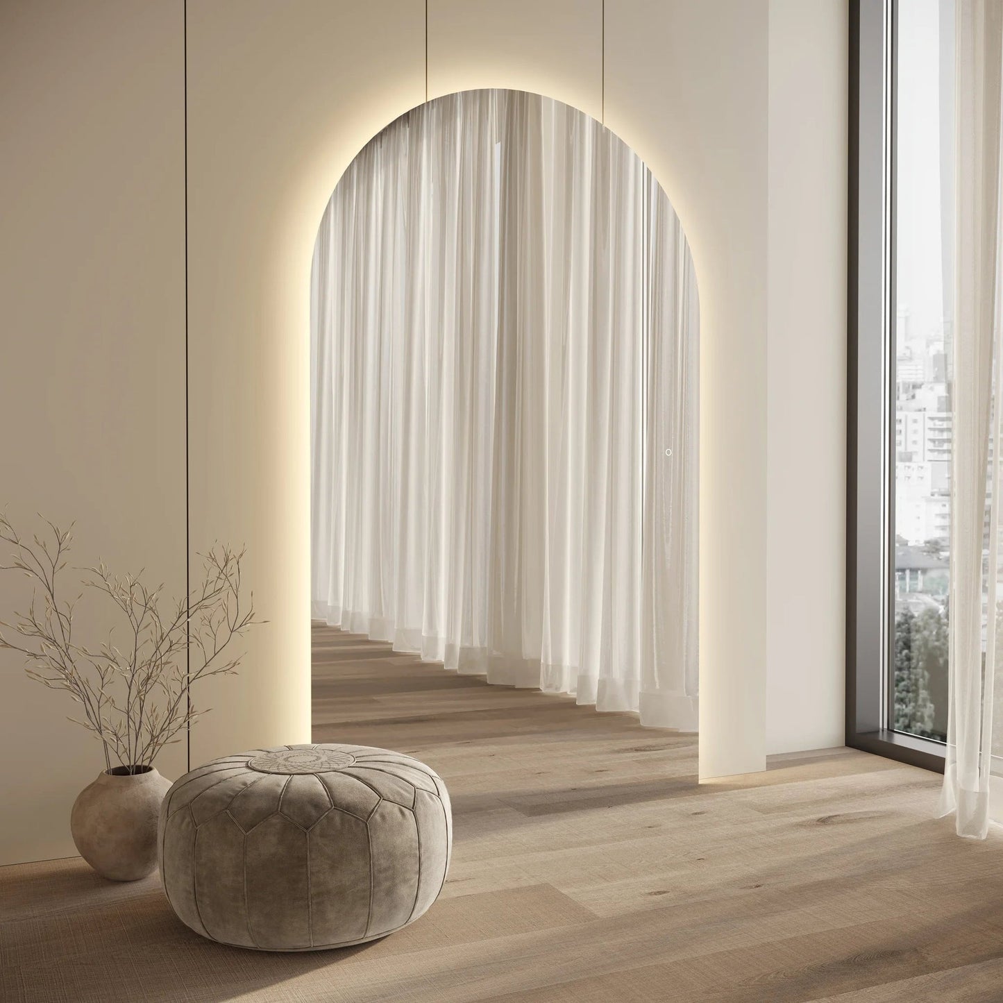 Arlo | LED Arch Mirror