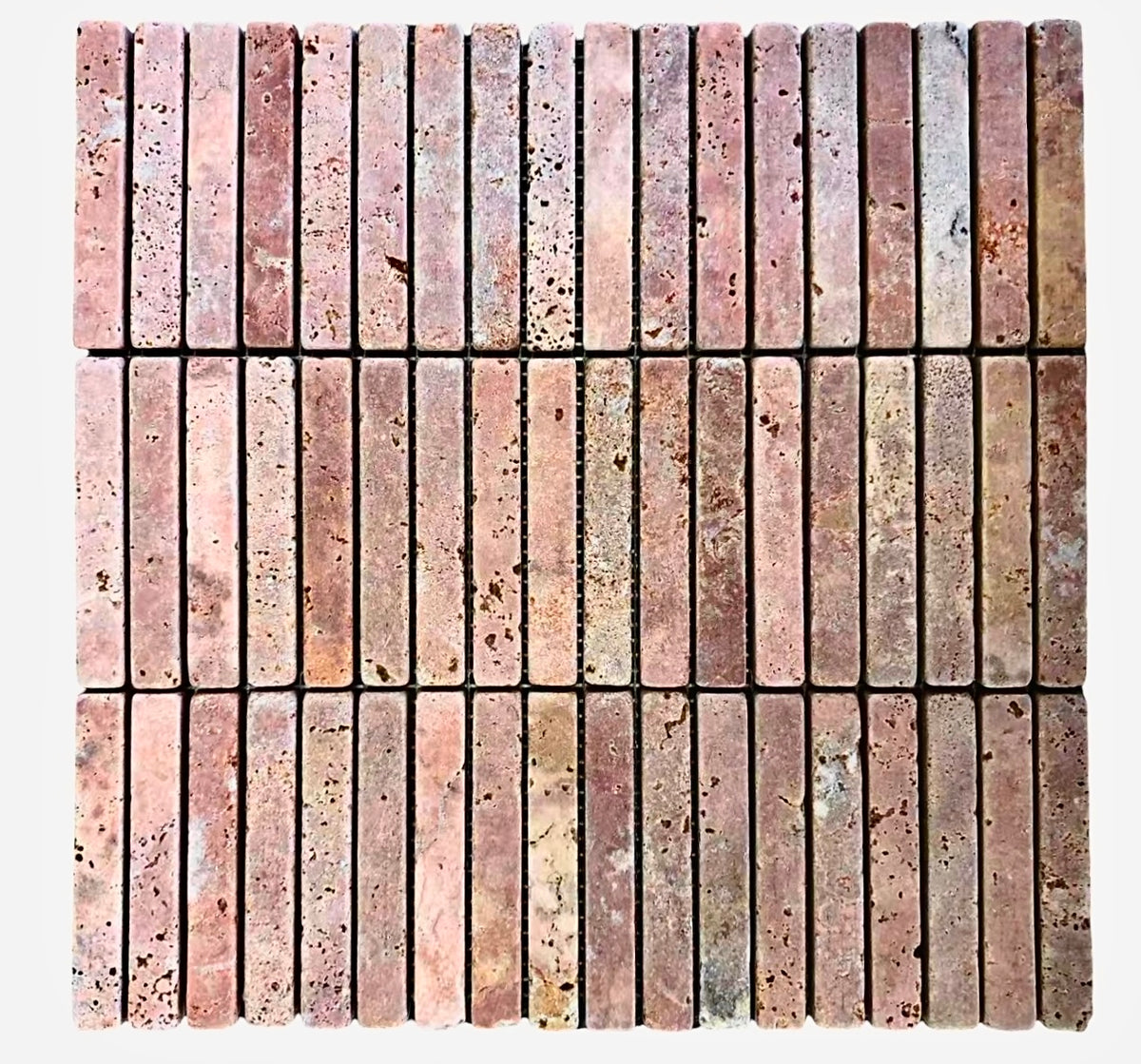 STACK RED TRAVERTINE TUMBLED
