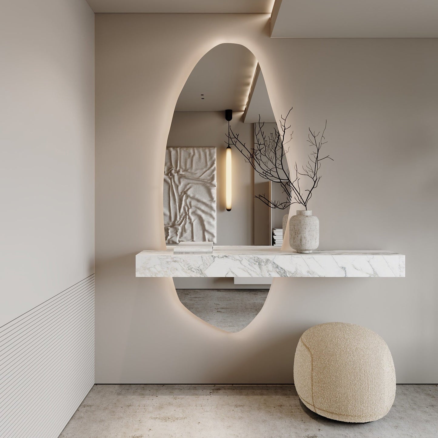 Isla | LED Irregular Mirror