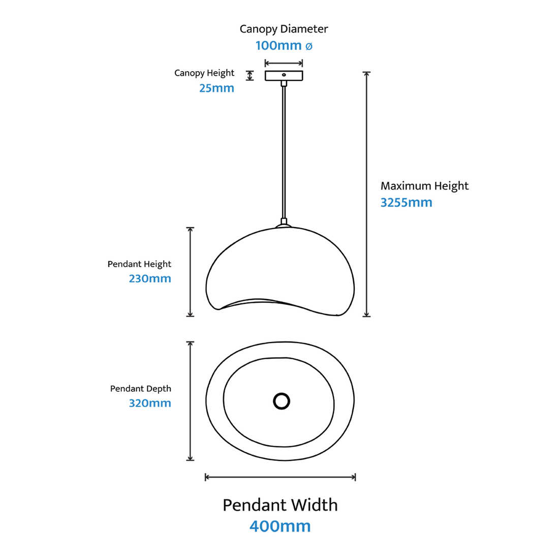 Calibo Cardinal Wabi Sabi Pendant - Small