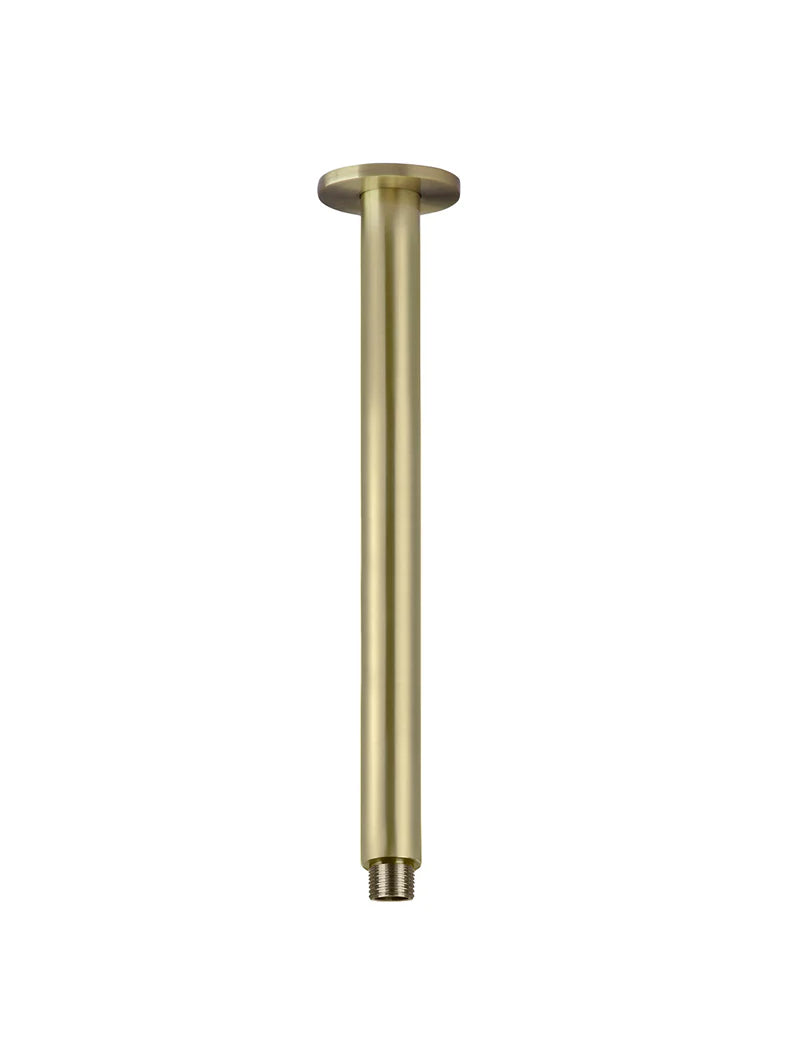 MEIR ROUND CEILING SHOWER ARM 300MM GOLD
