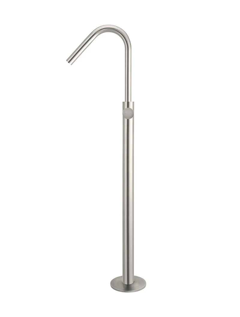 MEIR ROUND PINLESS FREESTANDING BATH SPOUT AND HAND SHOWER