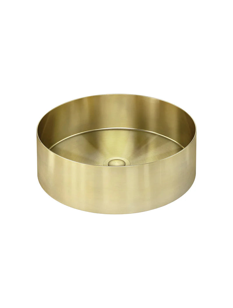 MEIR LAVELLO ROUND STEEL BATHROOM BASIN 380 X 110