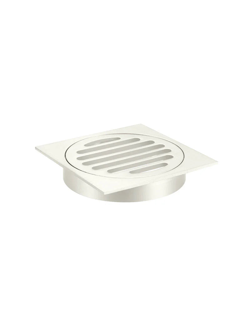 MEIR SQUARE FLOOR GRATE SHOWER DRAIN 100MM OUTLET
