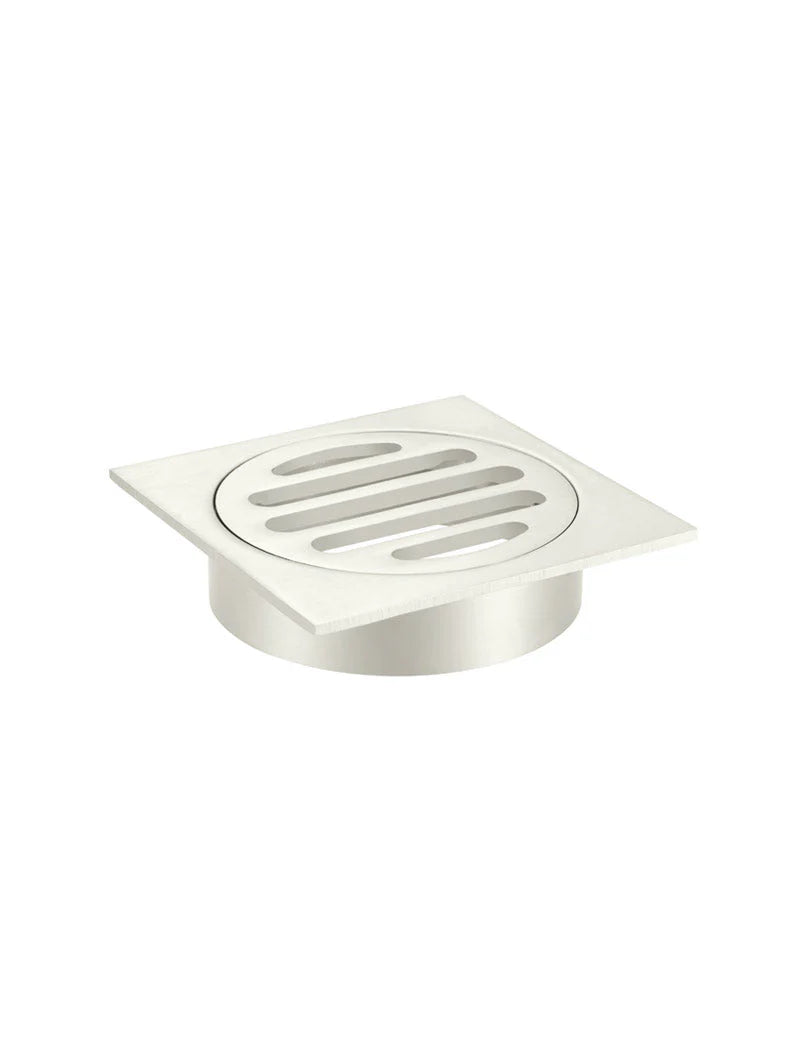 MEIR SQUARE FLOOR GRATE SHOWER DRAIN 80MM OUTLET