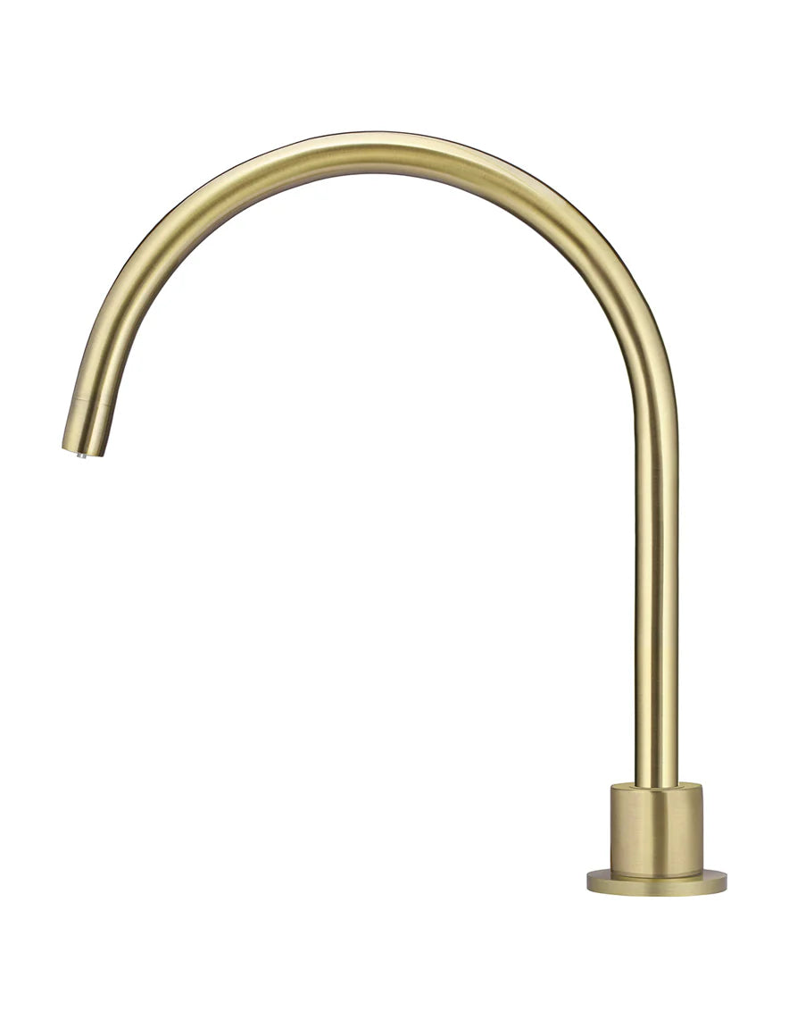 MEIR ROUND GOOSENECK HIGH-RISE SWIVEL HOB SPOUT