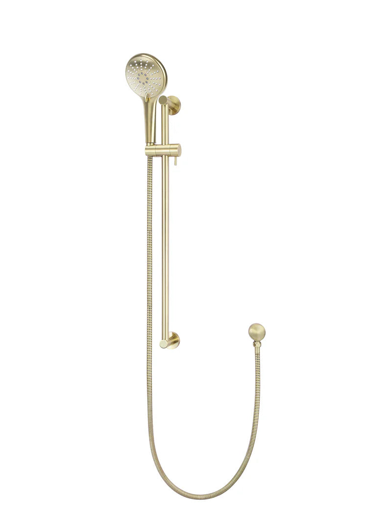 MEIR ROUND THREE FUNCTION HAND SHOWER ON RAIL COLUMN