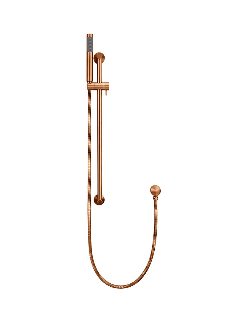 MEIR ROUND HAND SHOWER ON RAIL COLUMN