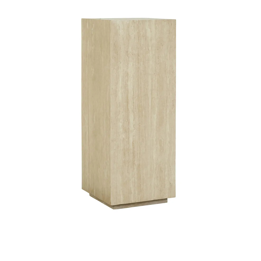 Tall Plinth - Natural Travertine