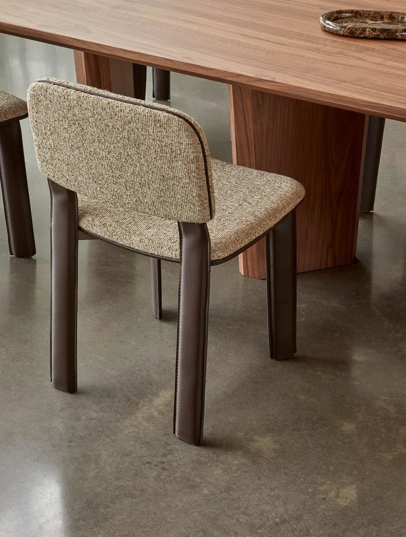 Flatform Dining Chair - Mocha Speckle - Dark Elm