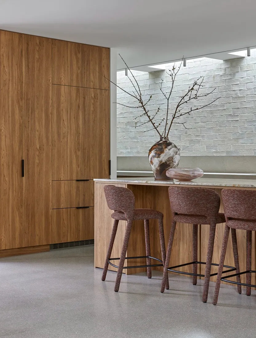 Pila Barstool - Russet - Matt Black