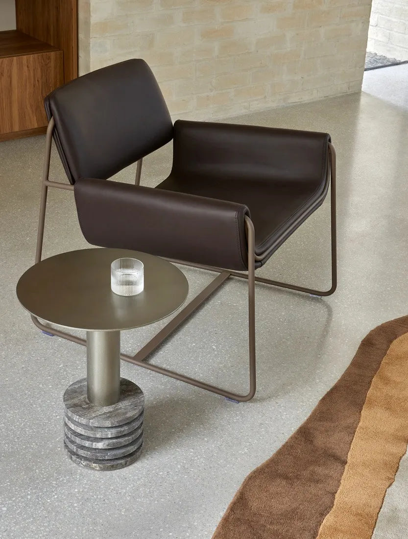 Logan Occasional Chair - Dark Elm - Matt Carob