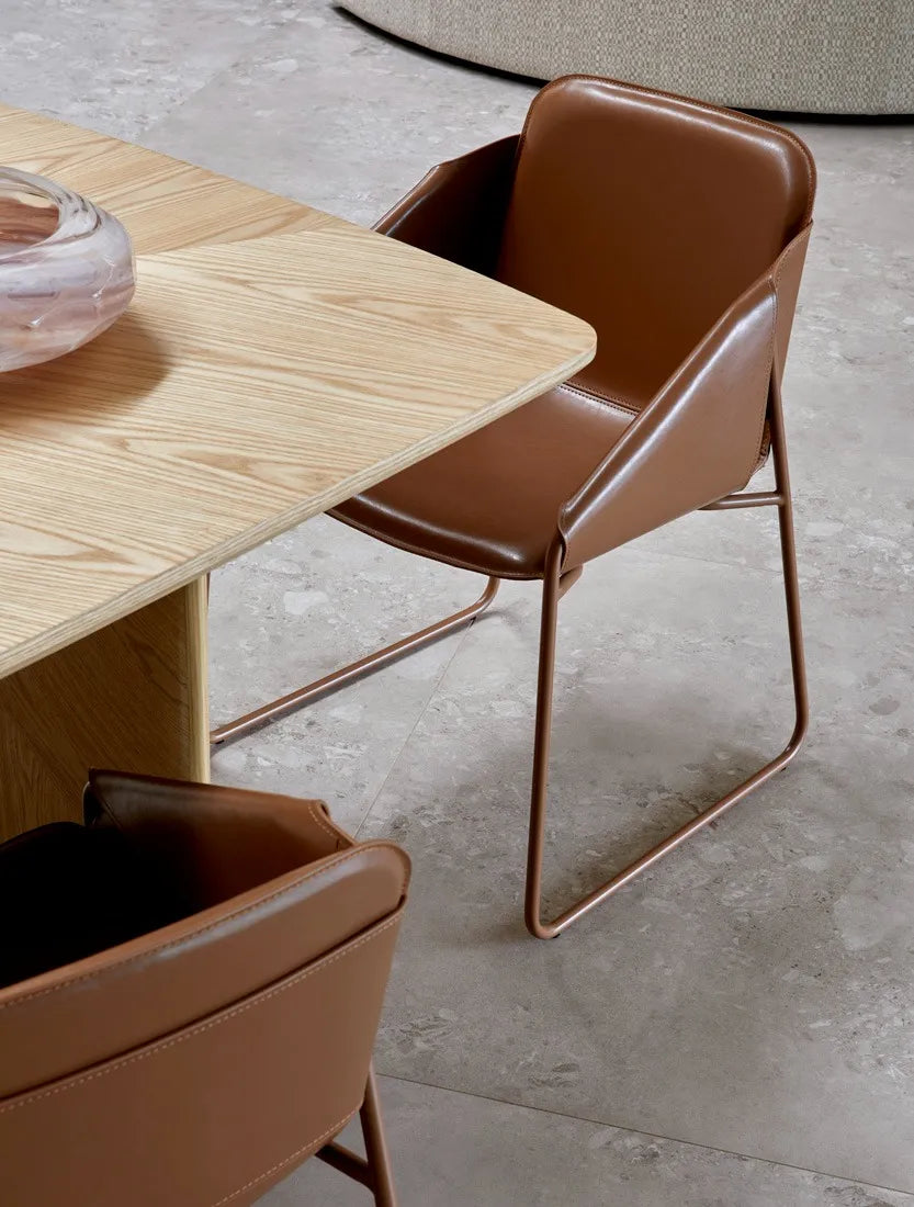 Rye Dining Armchair - Dark Elm - Matt Carob