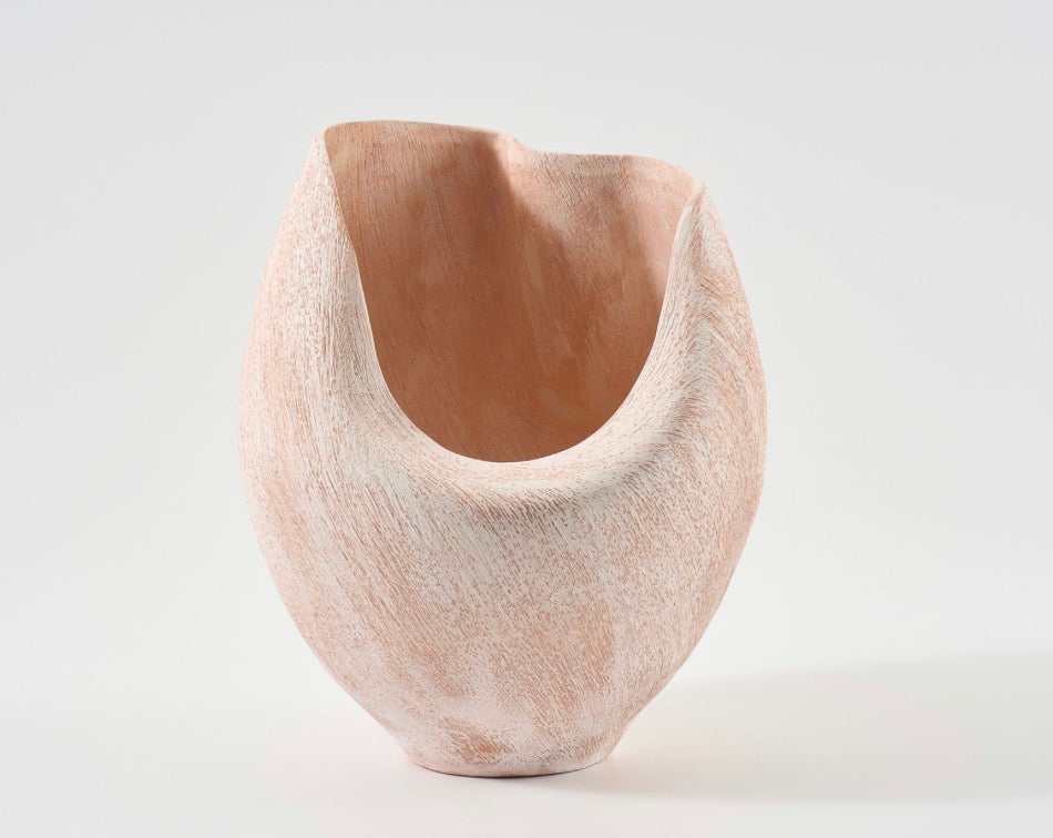 Nebula Deep Vase Salmon Brush