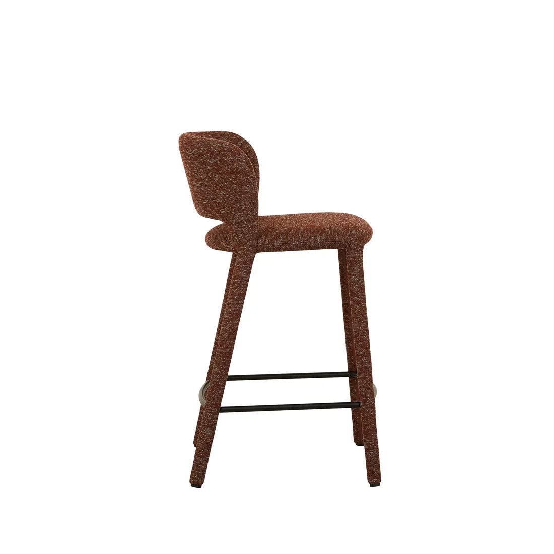 Pila Barstool - Russet - Matt Black