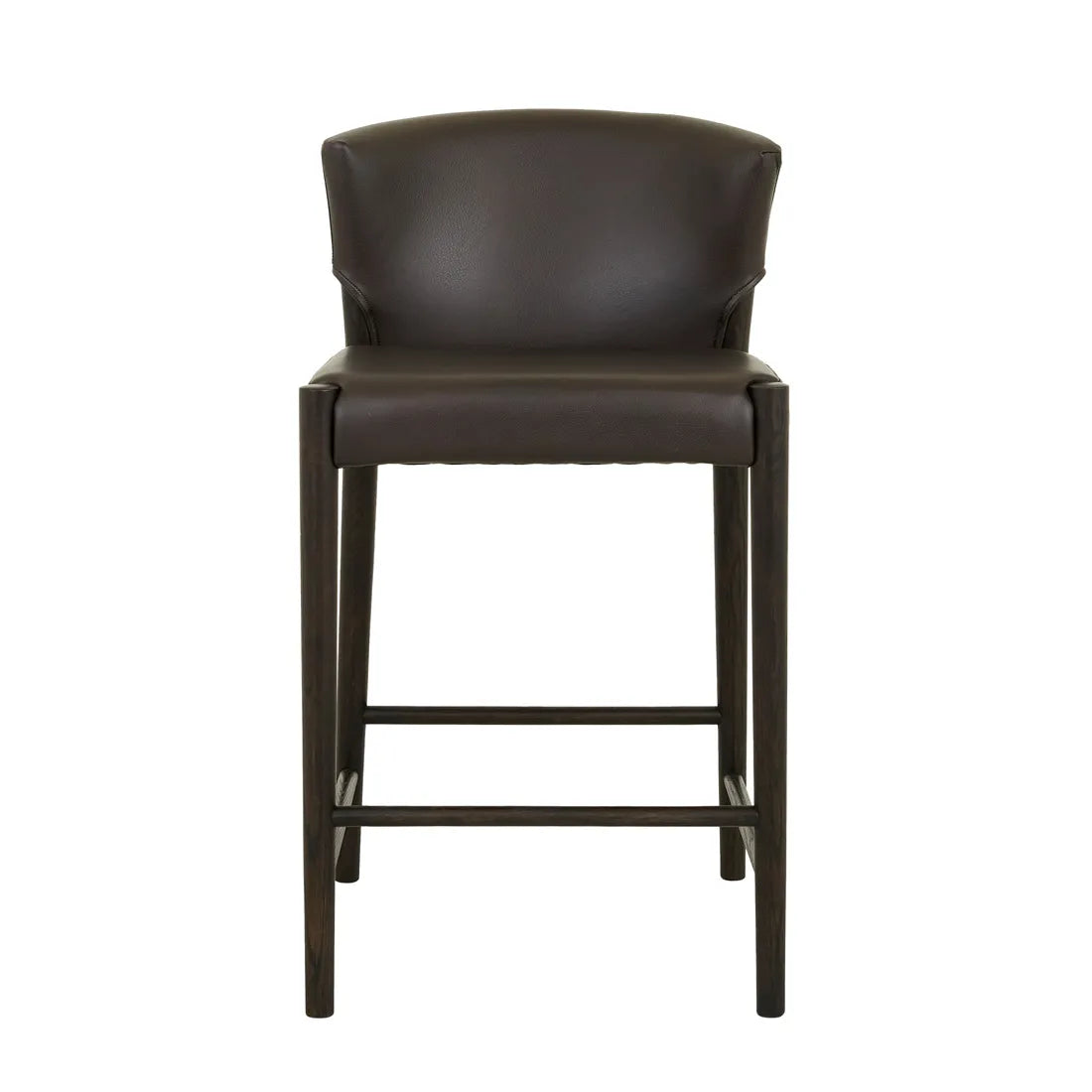 Ronda Barstool - Cigar Leather - Bison Oak