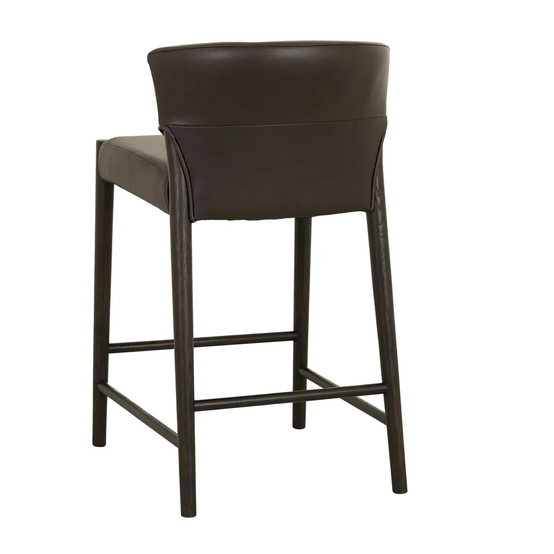 Ronda Barstool - Cigar Leather - Bison Oak