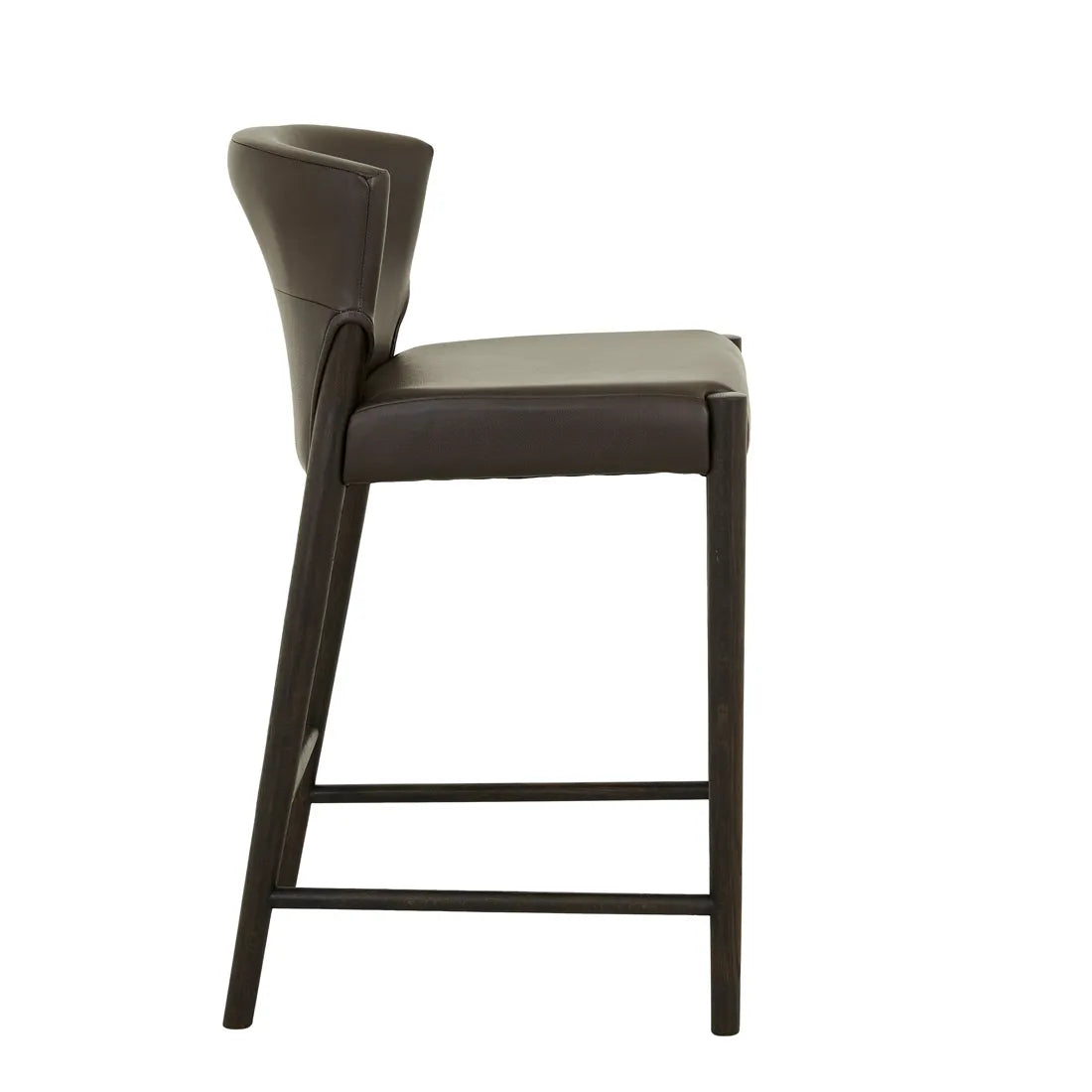 Ronda Barstool - Cigar Leather - Bison Oak
