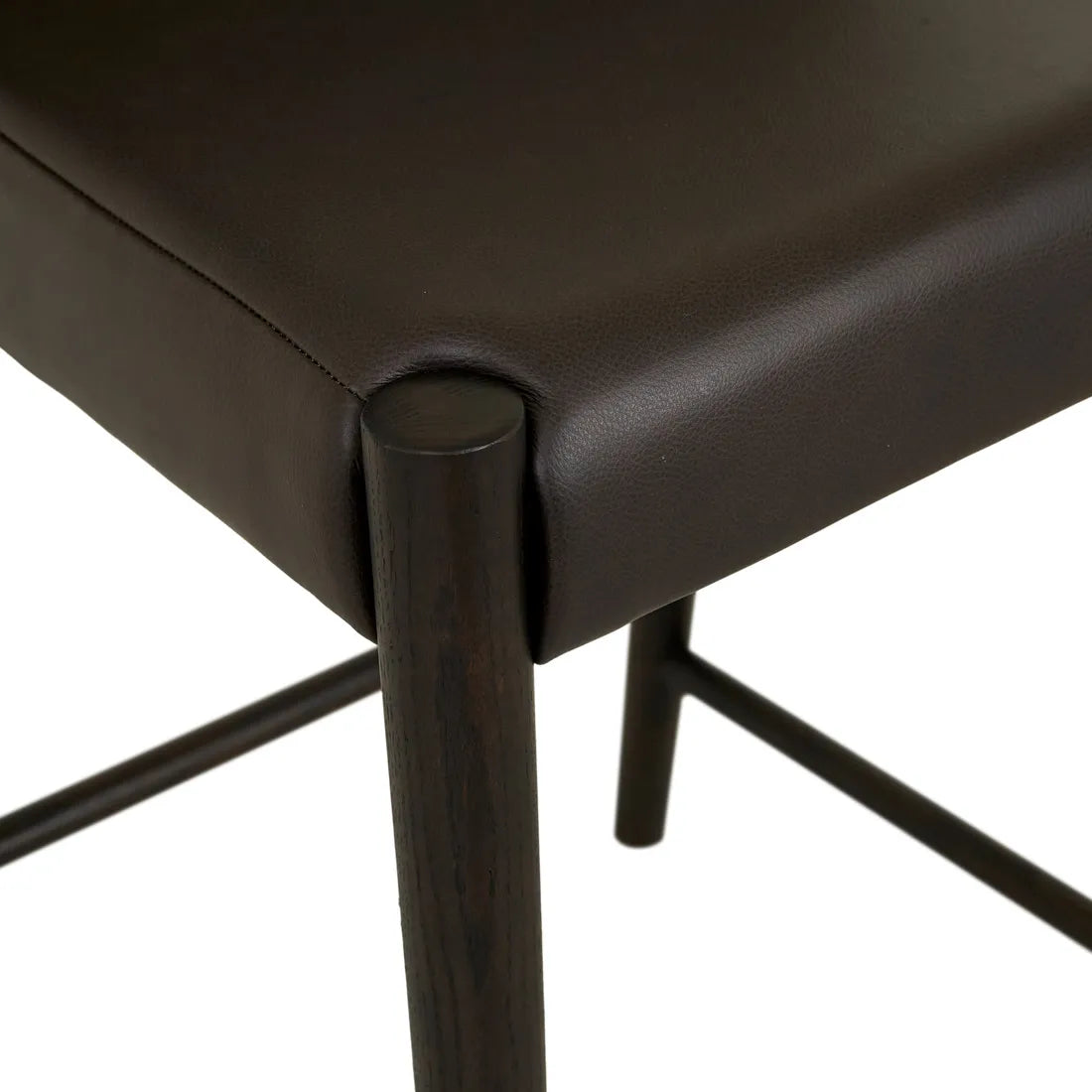 Ronda Barstool - Cigar Leather - Bison Oak