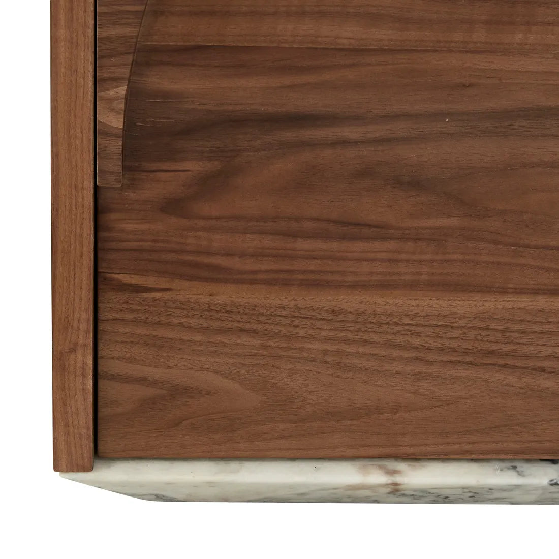 Archie Marble Buffet - Matt Ocean Marble - Walnut