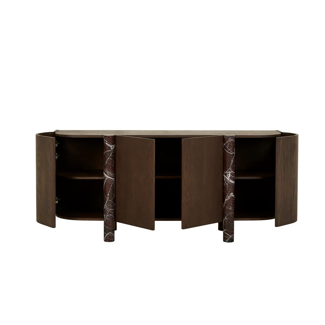 Artie Marble Buffet - Ruby Marble - Tobacco Ash