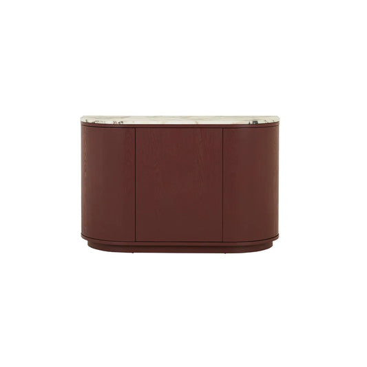 Oberon Crescent Marble Storage Unit - Matt Ocean Marble - Shiraz