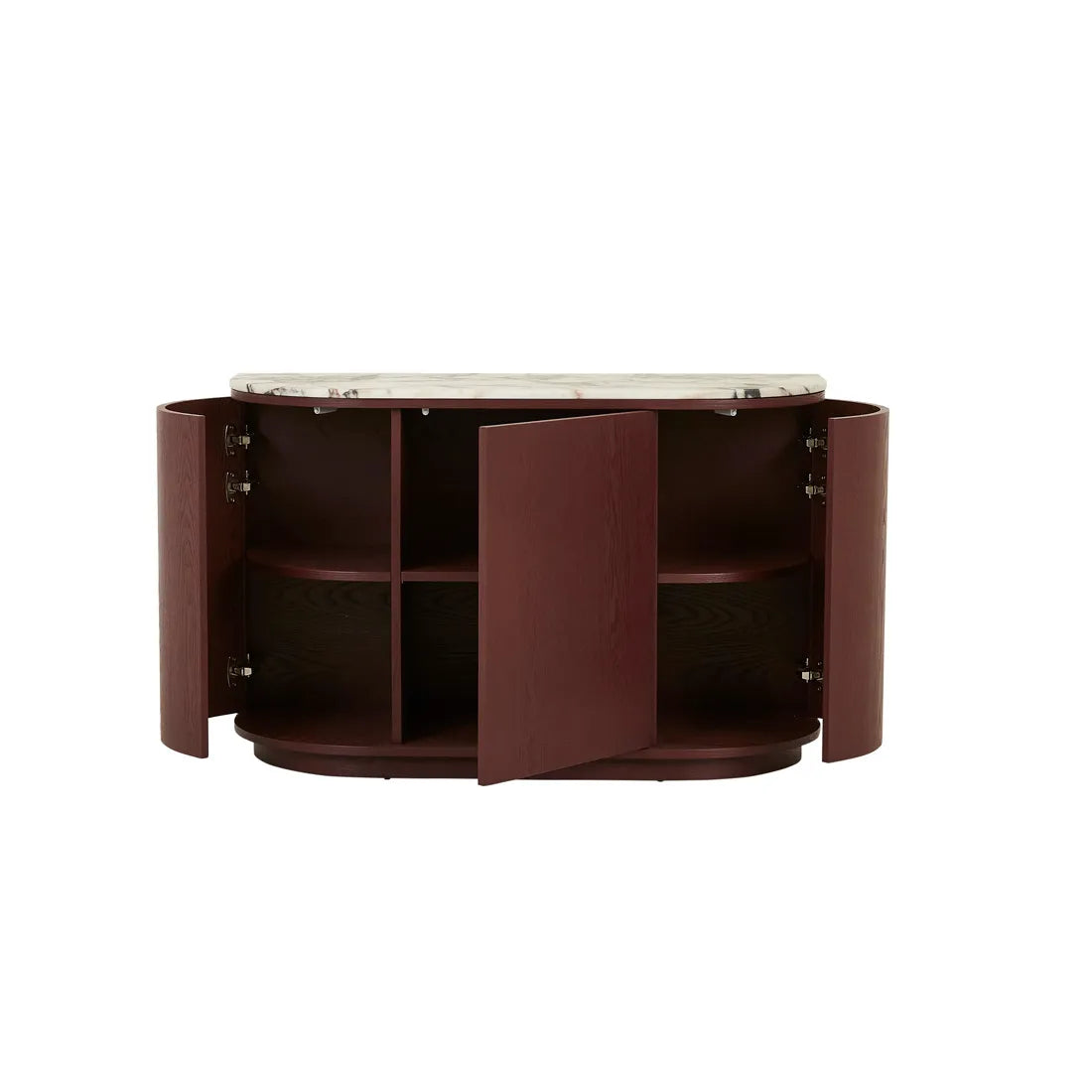 Oberon Crescent Marble Storage Unit - Matt Ocean Marble - Shiraz