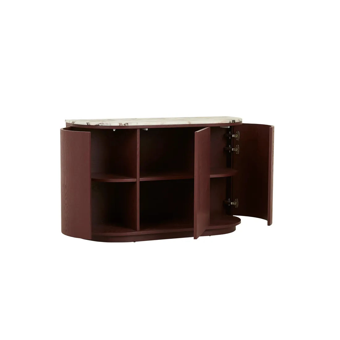 Oberon Crescent Marble Storage Unit - Matt Ocean Marble - Shiraz