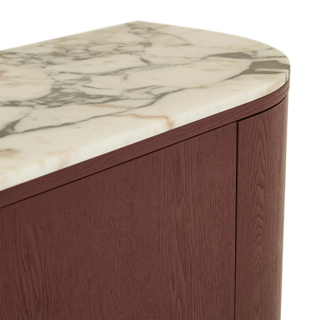 Oberon Crescent Marble Storage Unit - Matt Ocean Marble - Shiraz