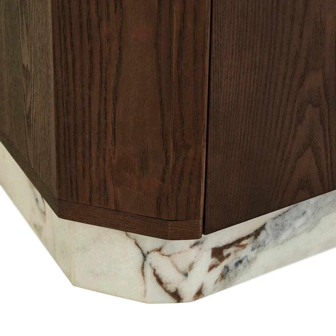 Staccato Marble Buffet - Tobacco Ash - Matt Ocean Marble