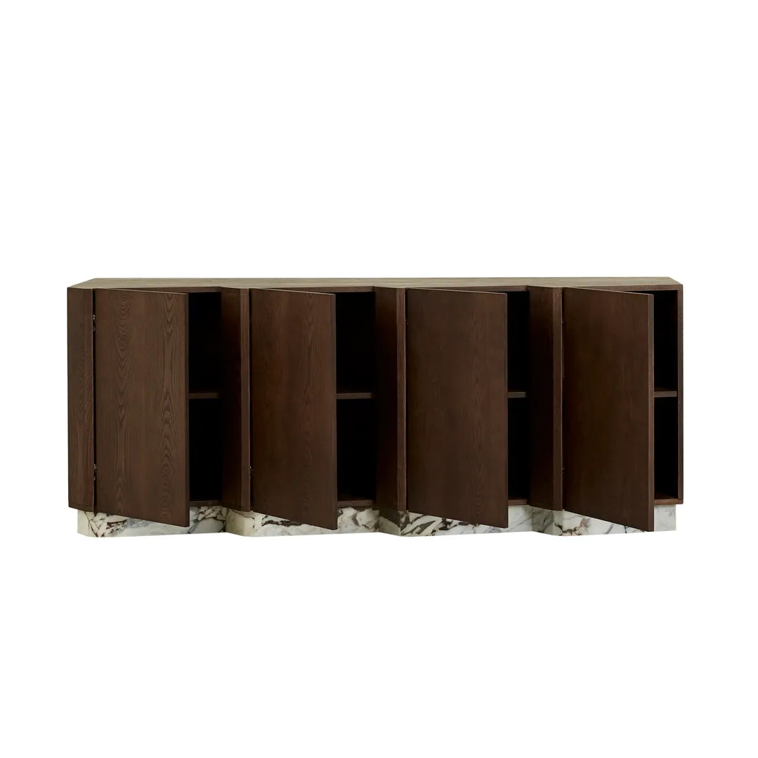 Staccato Marble Buffet - Tobacco Ash - Matt Ocean Marble