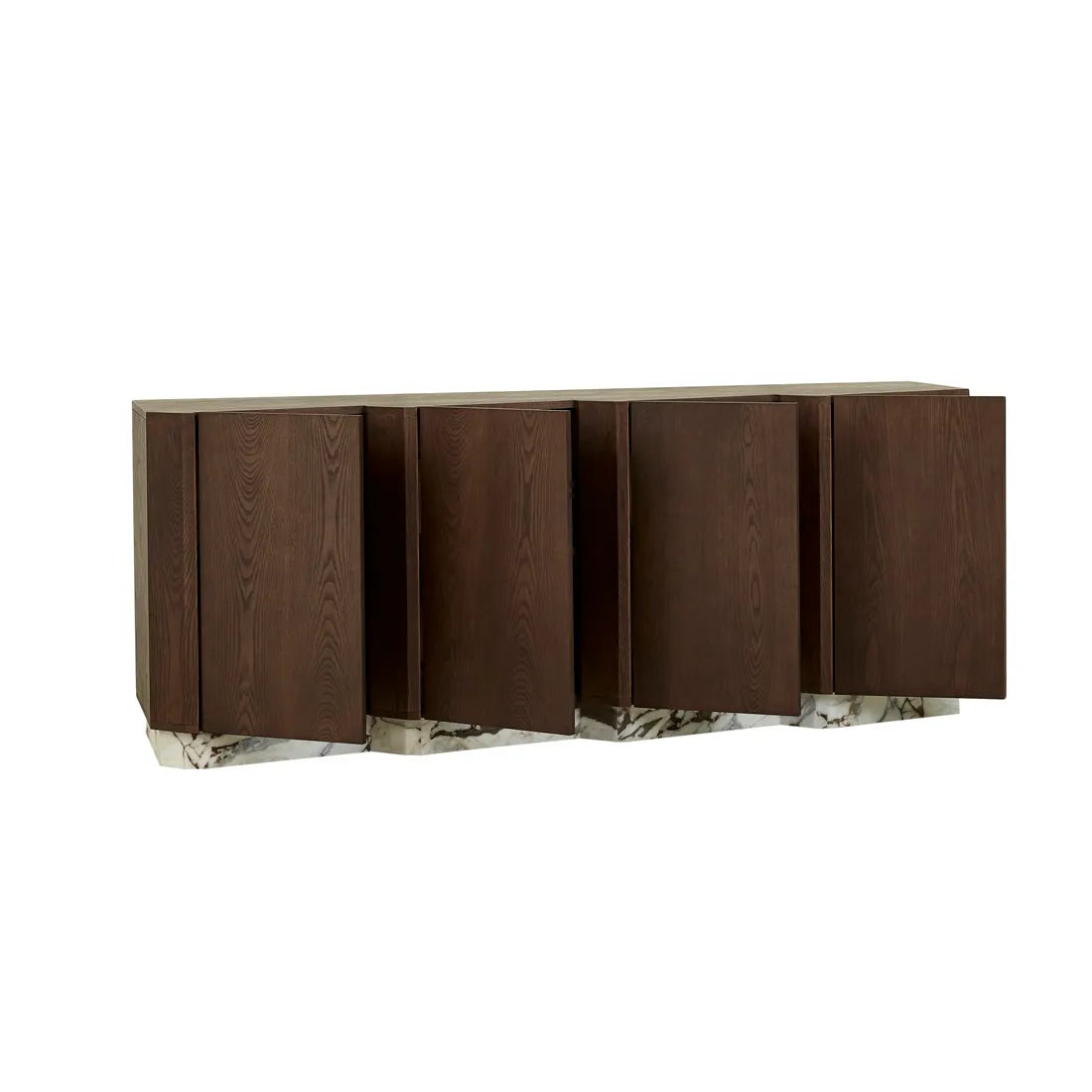 Staccato Marble Buffet - Tobacco Ash - Matt Ocean Marble