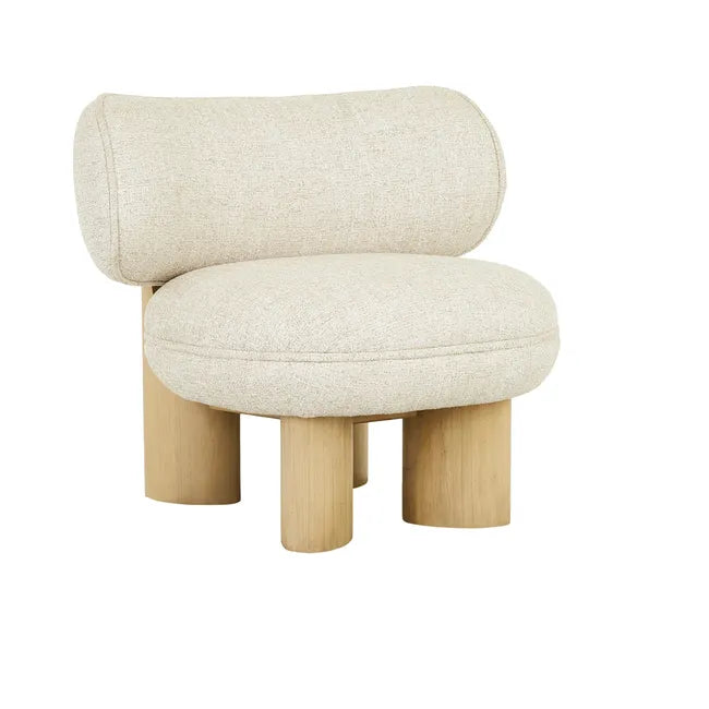 Arturo Timber Leg Occasional Chair - Field - Natural Mindi