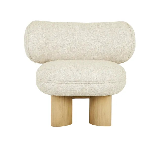 Arturo Timber Leg Occasional Chair - Field - Natural Mindi