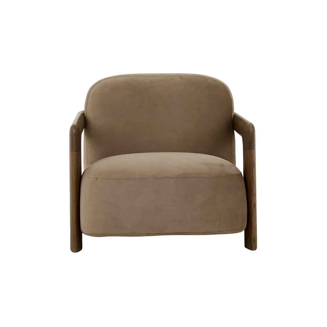 Brixton Occasional Chair - Taupe - Latte Oak