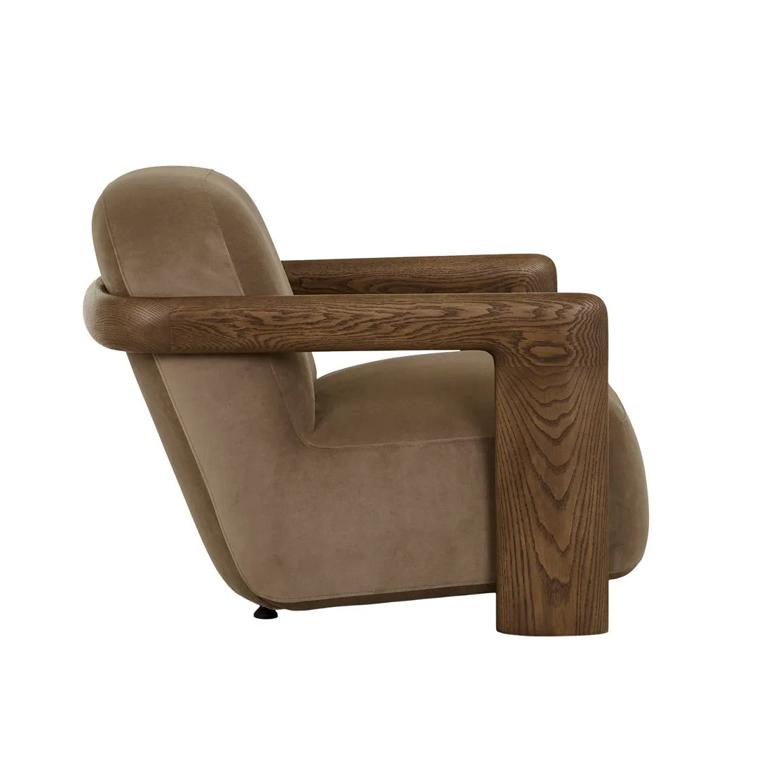 Brixton Occasional Chair - Taupe - Latte Oak