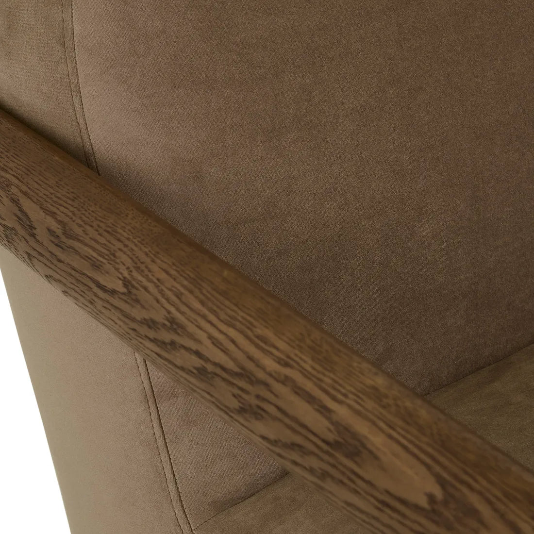 Brixton Occasional Chair - Taupe - Latte Oak