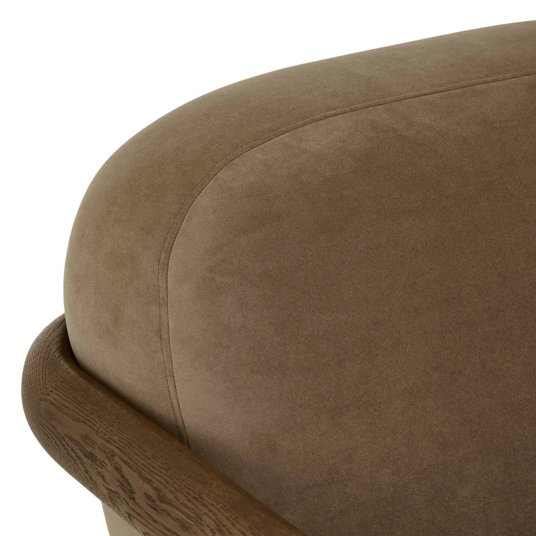 Brixton Occasional Chair - Taupe - Latte Oak
