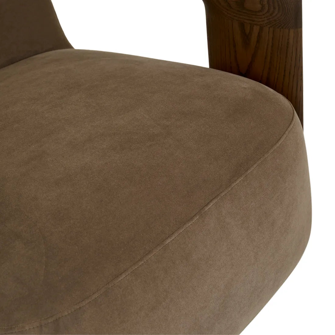 Brixton Occasional Chair - Taupe - Latte Oak