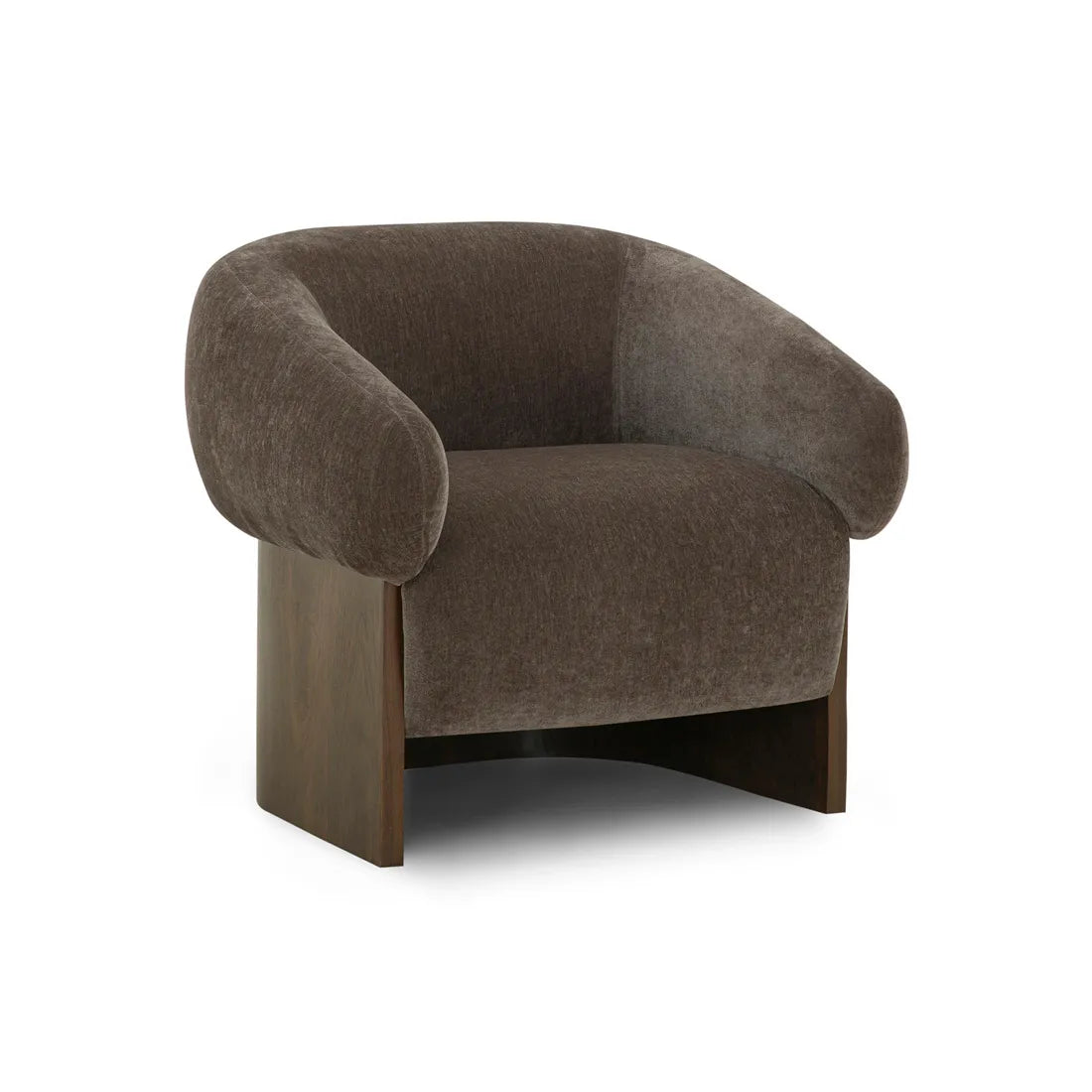 Camino Flint Occasional Chair - Truffle - Walnut Stained