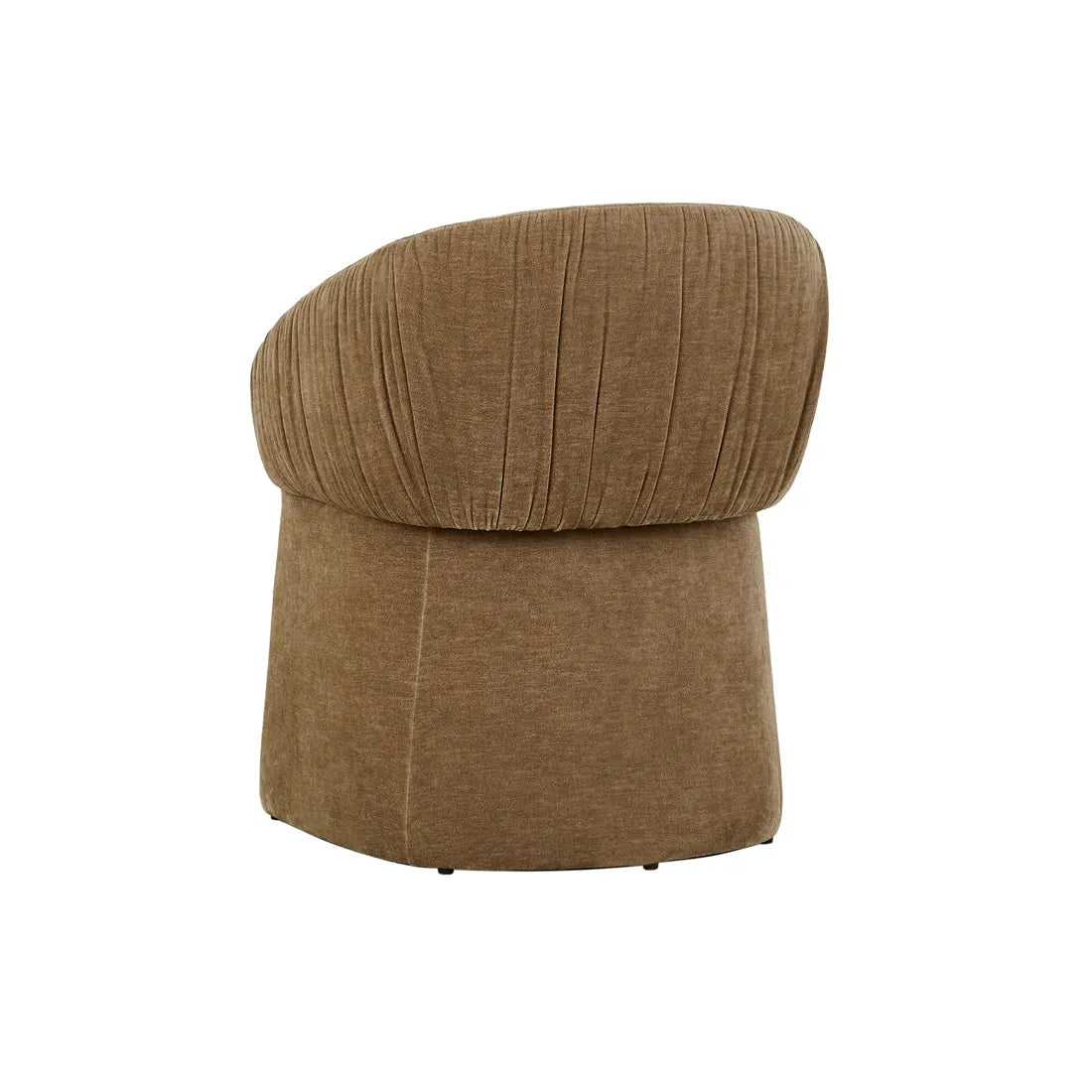 Cami Ruched Dining Armchair - Soft Russet