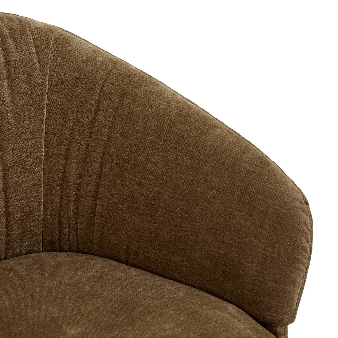 Cami Ruched Dining Armchair - Soft Russet