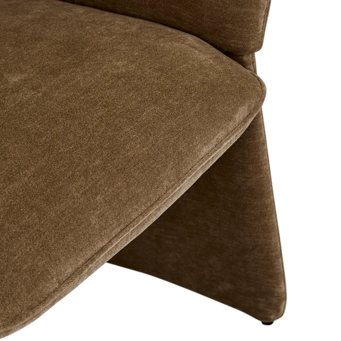 Cami Ruched Dining Armchair - Soft Russet