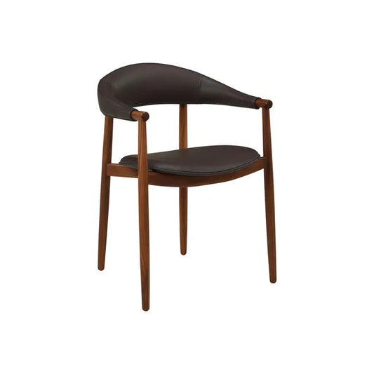 Grange Dining Armchair - Dark Cocoa - Walnut
